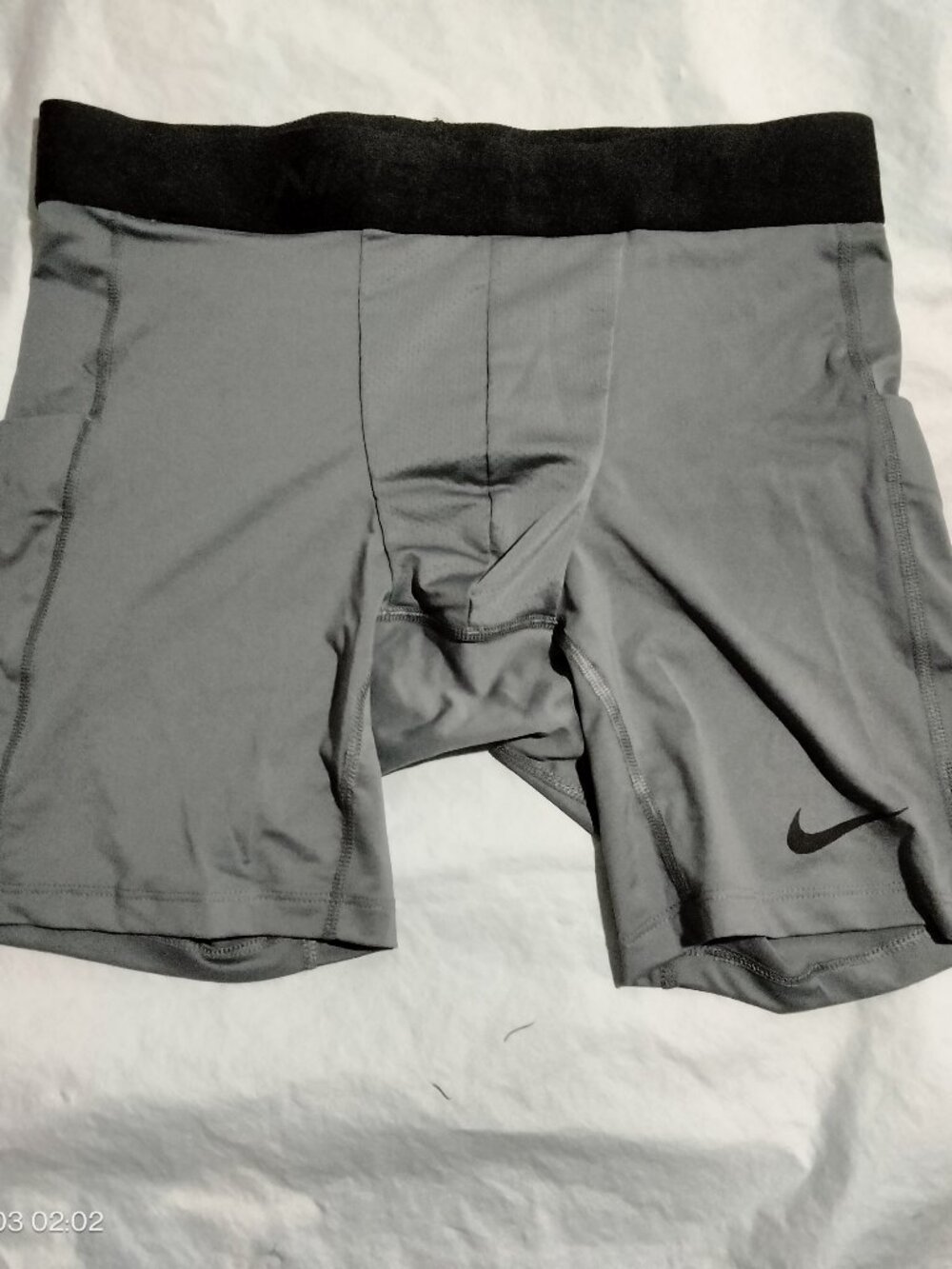 Nike Pro Dri-FIT Mens 7" Short Tights Compression Shorts Grey FB7958-084 Medium